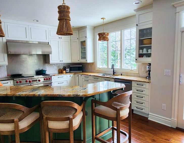 kitchen and dining area