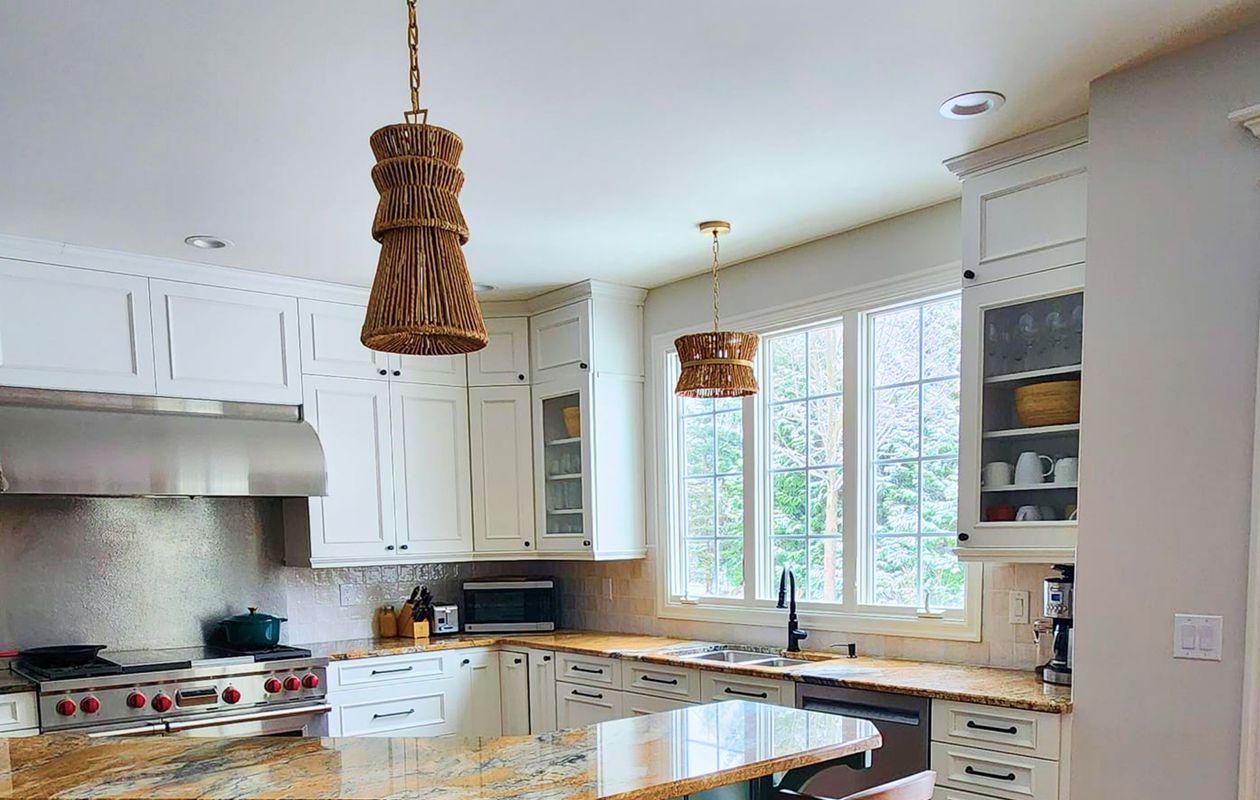 Custom kitchen transformation with refined cabinet finishes