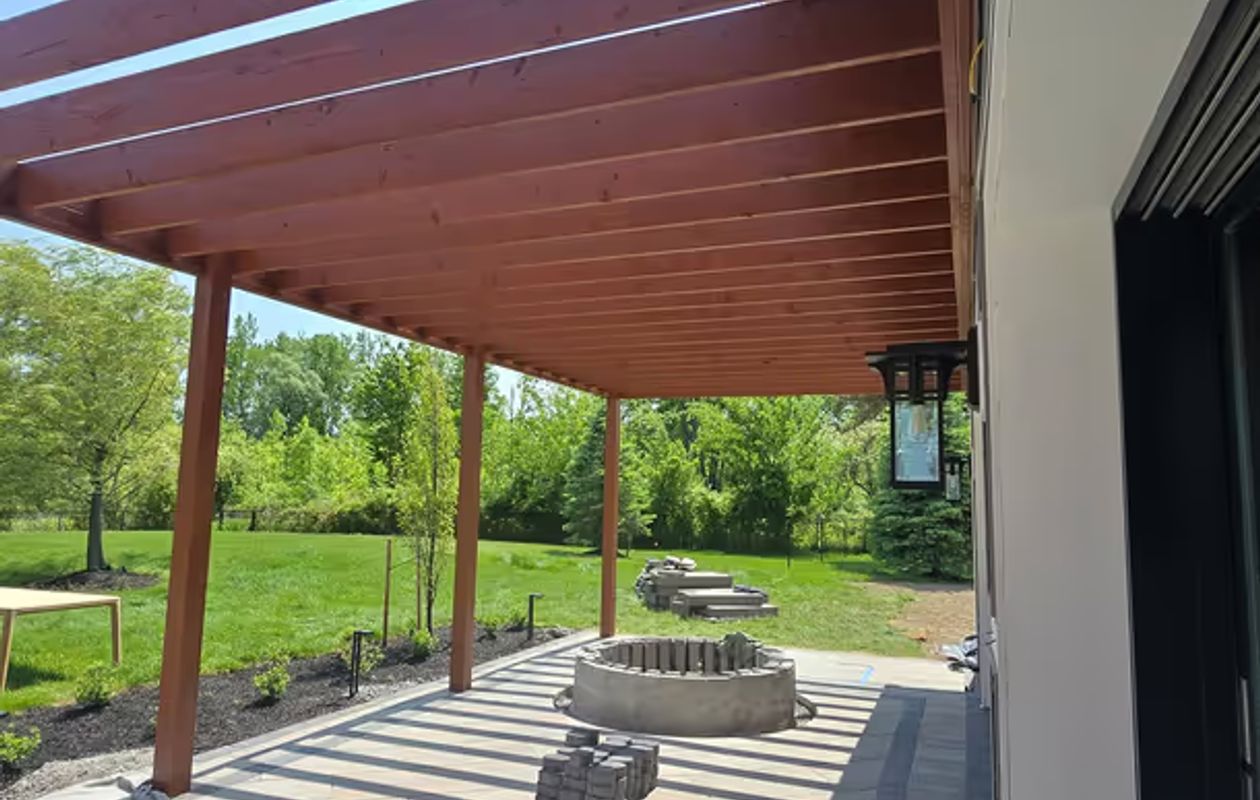 Deck staining and refinishing project