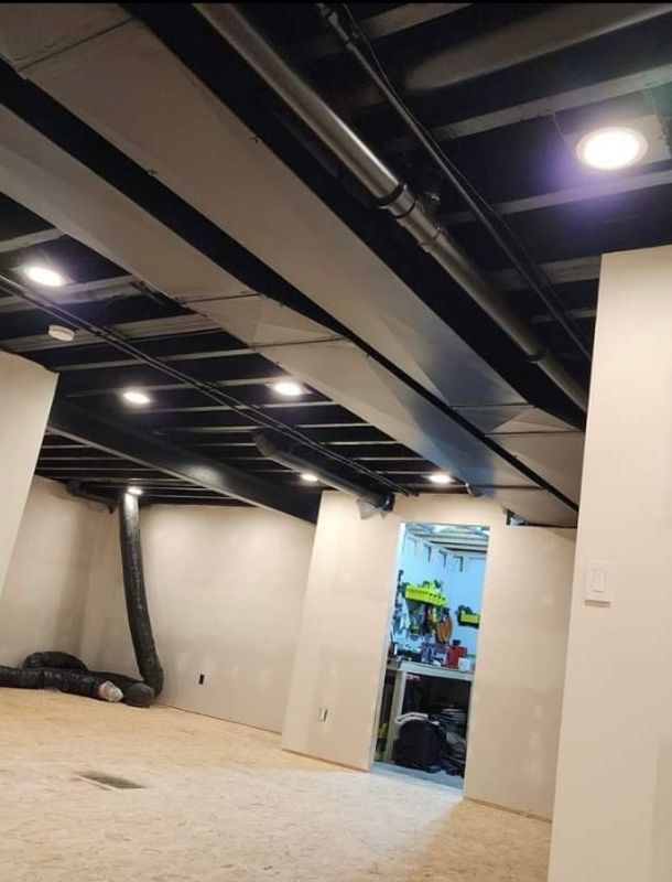 Commercial exposed ceiling finishing